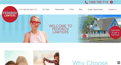 Desktop Screenshot of fedorovfamilylawyers.com.au